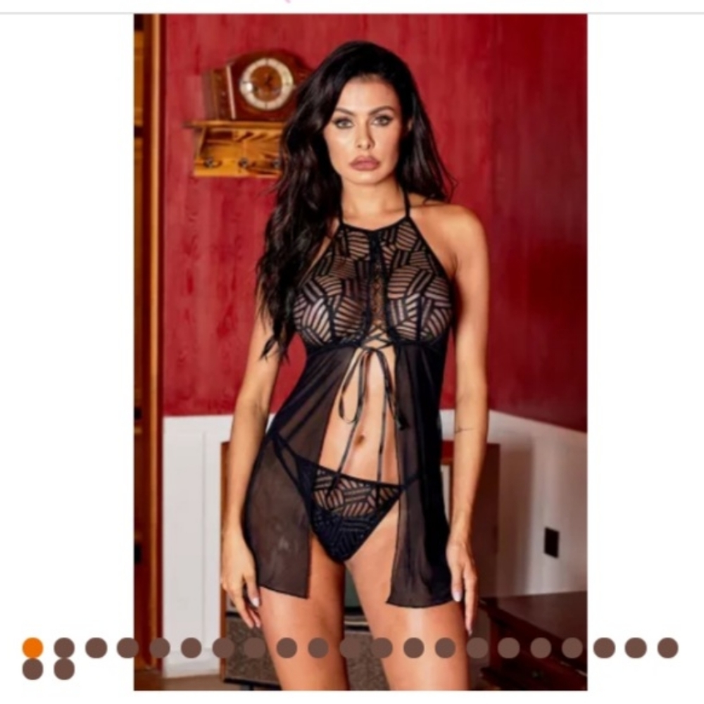 No Limits Mesh Babydoll Set